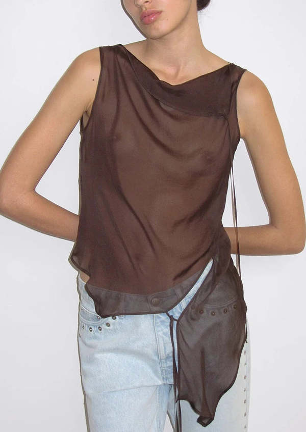 Paloma Wool Sato Top - Brown | Garmentory