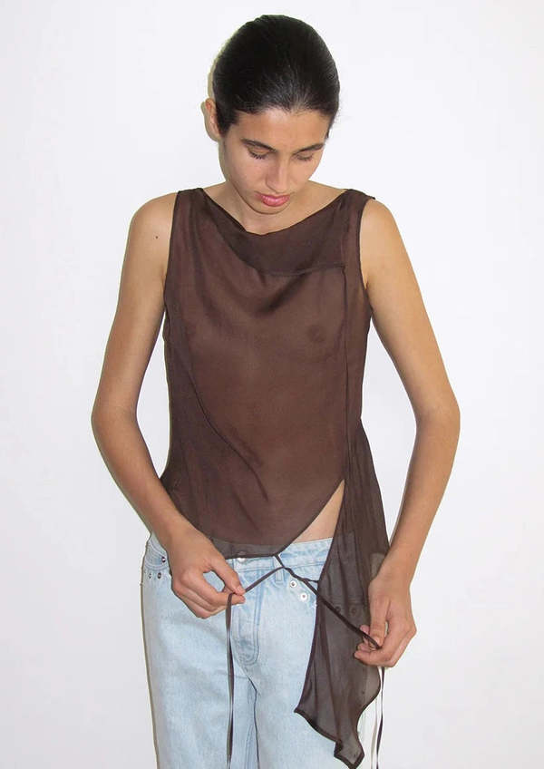 Paloma Wool Sato Top - Brown | Garmentory