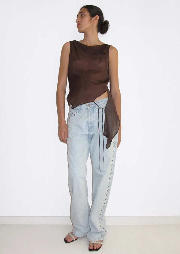 Paloma Wool Sato Top - Brown | Garmentory