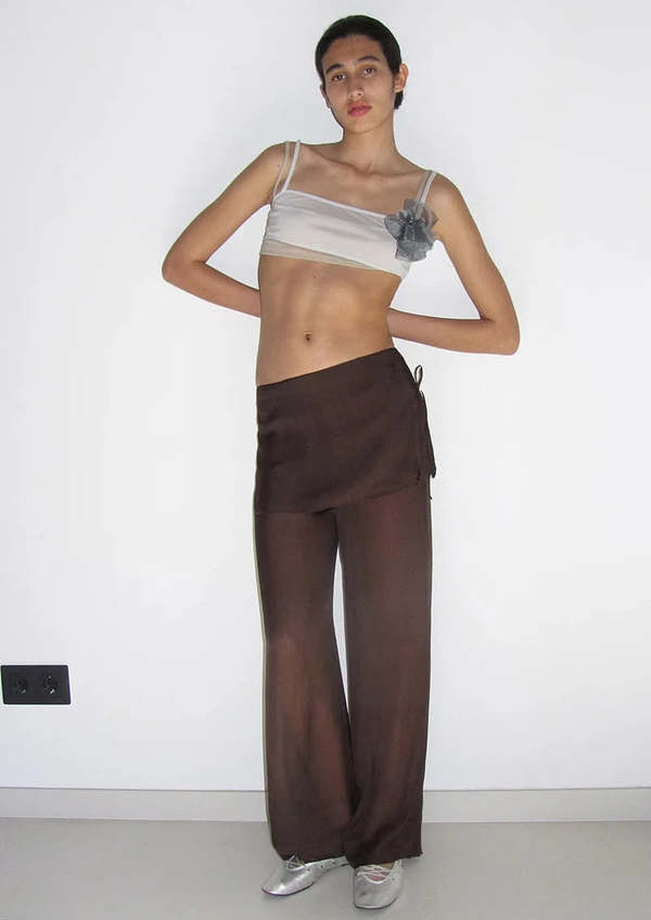 Paloma Wool Silk Archive Pant - Brown | Garmentory