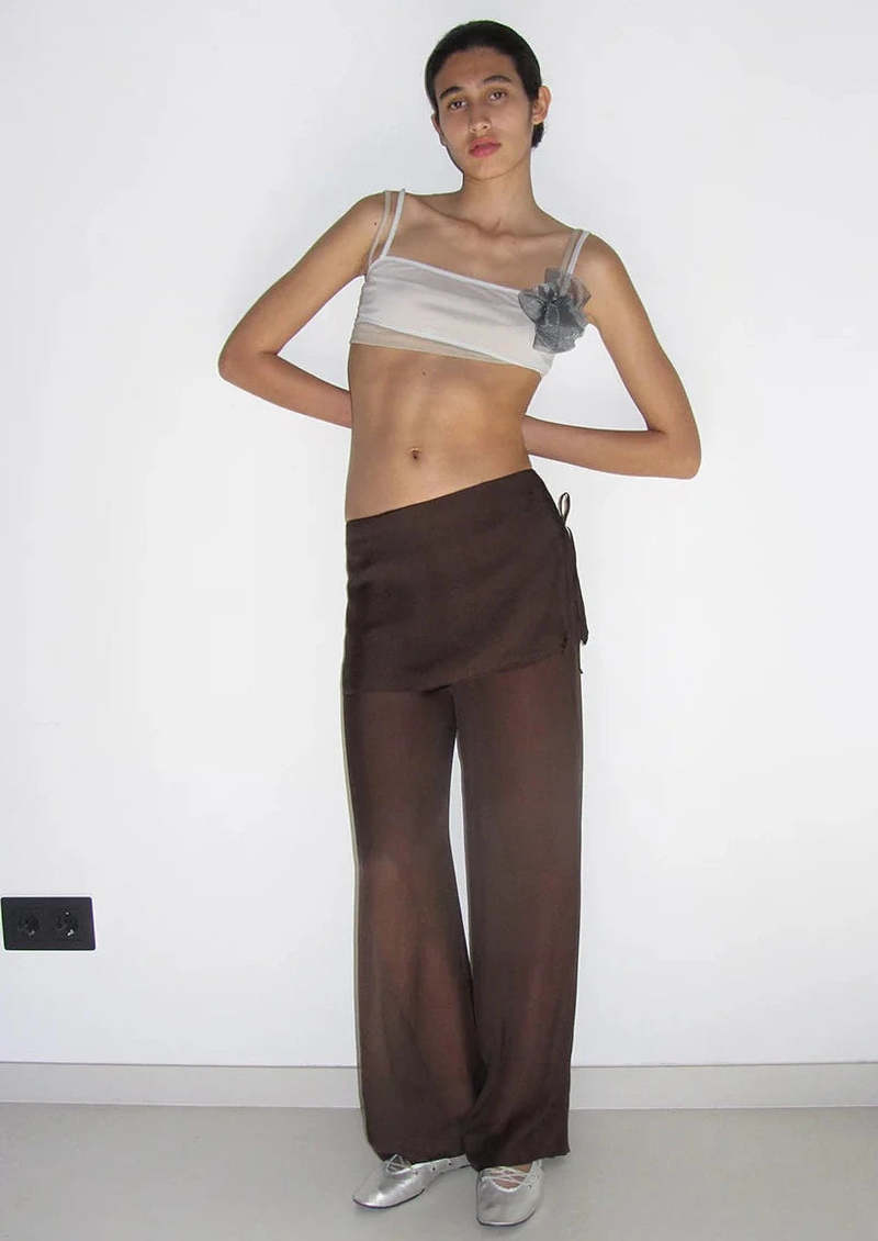 Paloma-wool ブラック フレアパンツ S Yzma Rose Printed Pants in Black – SVRN