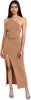 Alice + Olivia Ashby Front Twist Hip Cutout Dress - Camel - Thumbnail 1