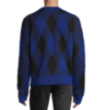 Burberry EKD Wool Sweater - Blue Argyle Check - Thumbnail 2