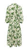 Cara Cara Raya Midi Dress - Olive Hanging Orchids - Thumbnail 2