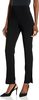 Cinq à Sept Brianne Cotton Side Slit Dress Pants - Black - Thumbnail 2