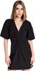 Cinq  Sept Bette Mini V-Neck Dress - Black - Thumbnail 1