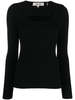 Diane Von Furstenberg Bruno Top - Black - Thumbnail 1
