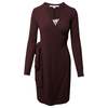 Diane Von Furstenberg Linda Wool Cashmere Wrap Sweater Dress - Brown - Thumbnail 1