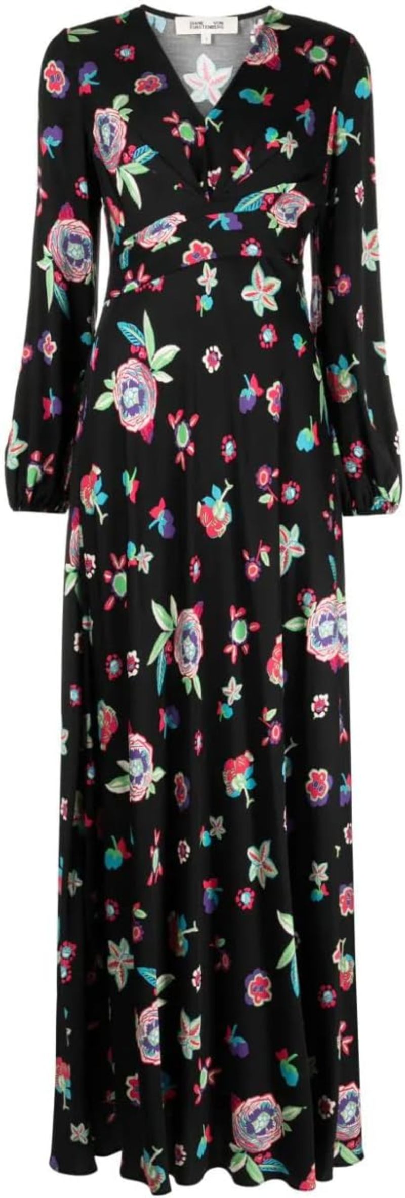Diane Von Furstenberg Viscose V-Neck Dvf Monika Dress