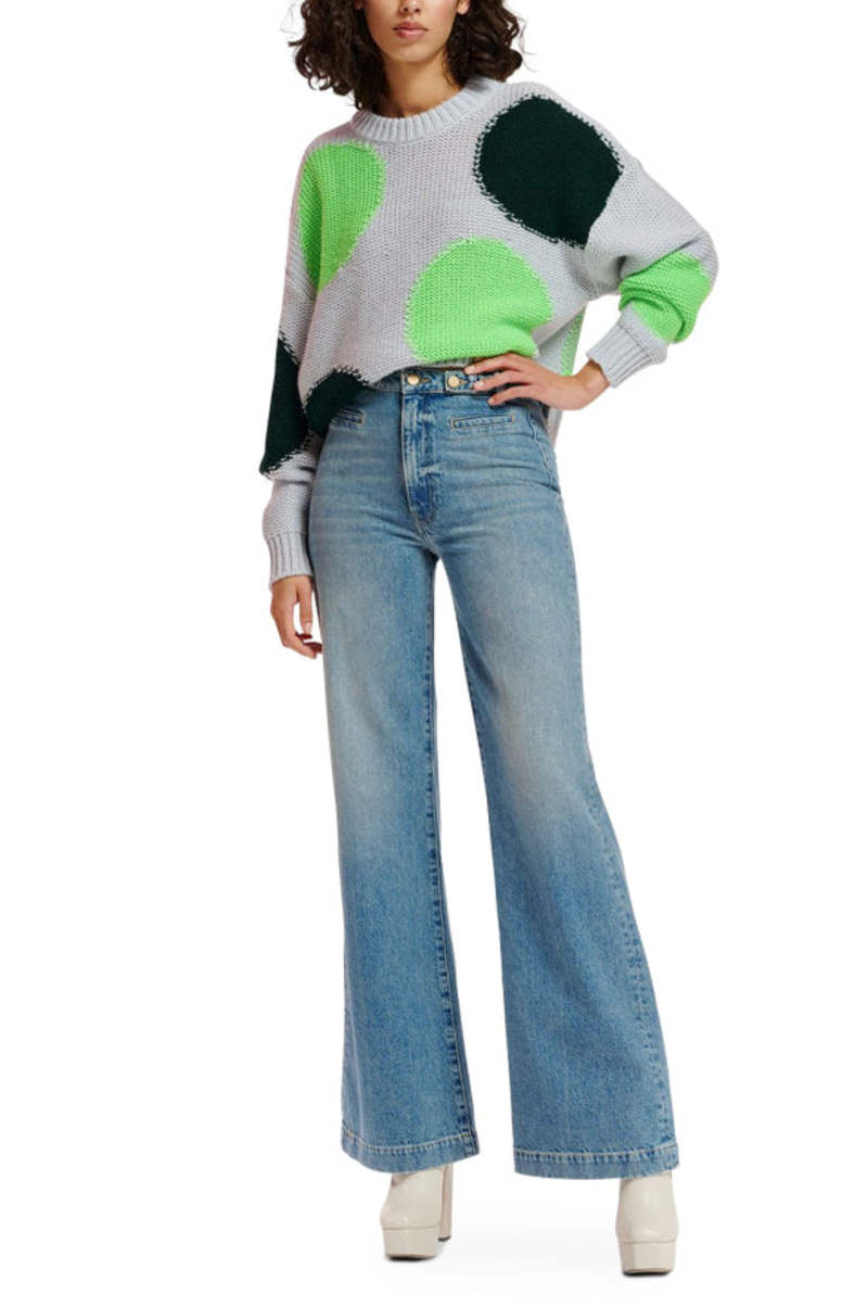 Essentiel Antwerp Event Jacquard Julep Sweater Combo2 Mint