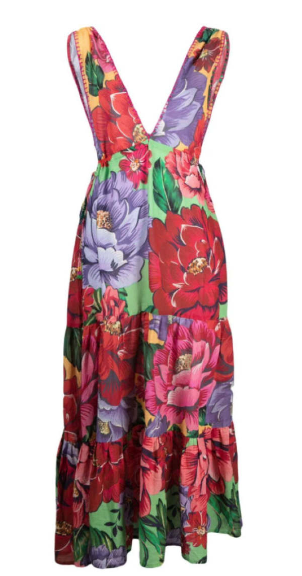 Farm Rio Women Winter Chita Long Dress - Multicolor | Garmentory
