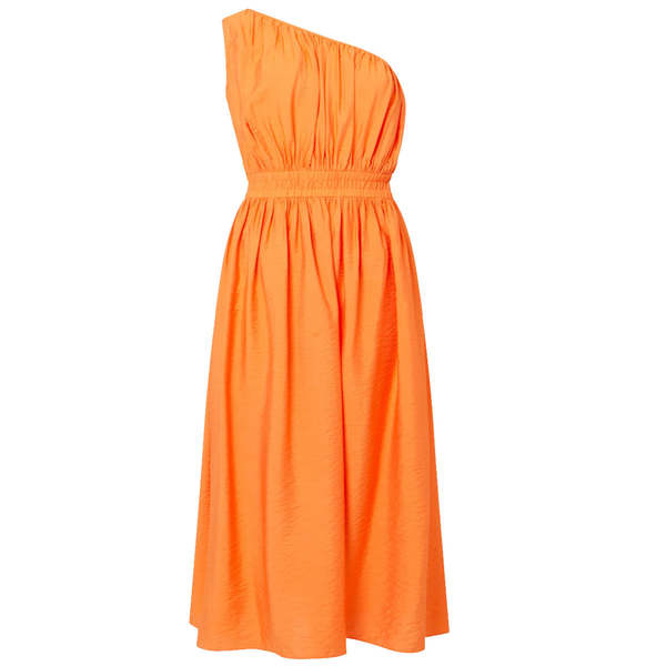 French Connection Women's Faron Midi One Shoulder Dress - Orange on  Garmentory