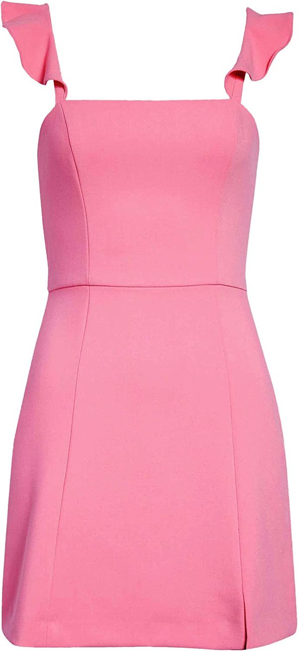 knee length dresses for ladies Cher Rosette Textured Bandeau Mini Dress Blush Pink main image 0