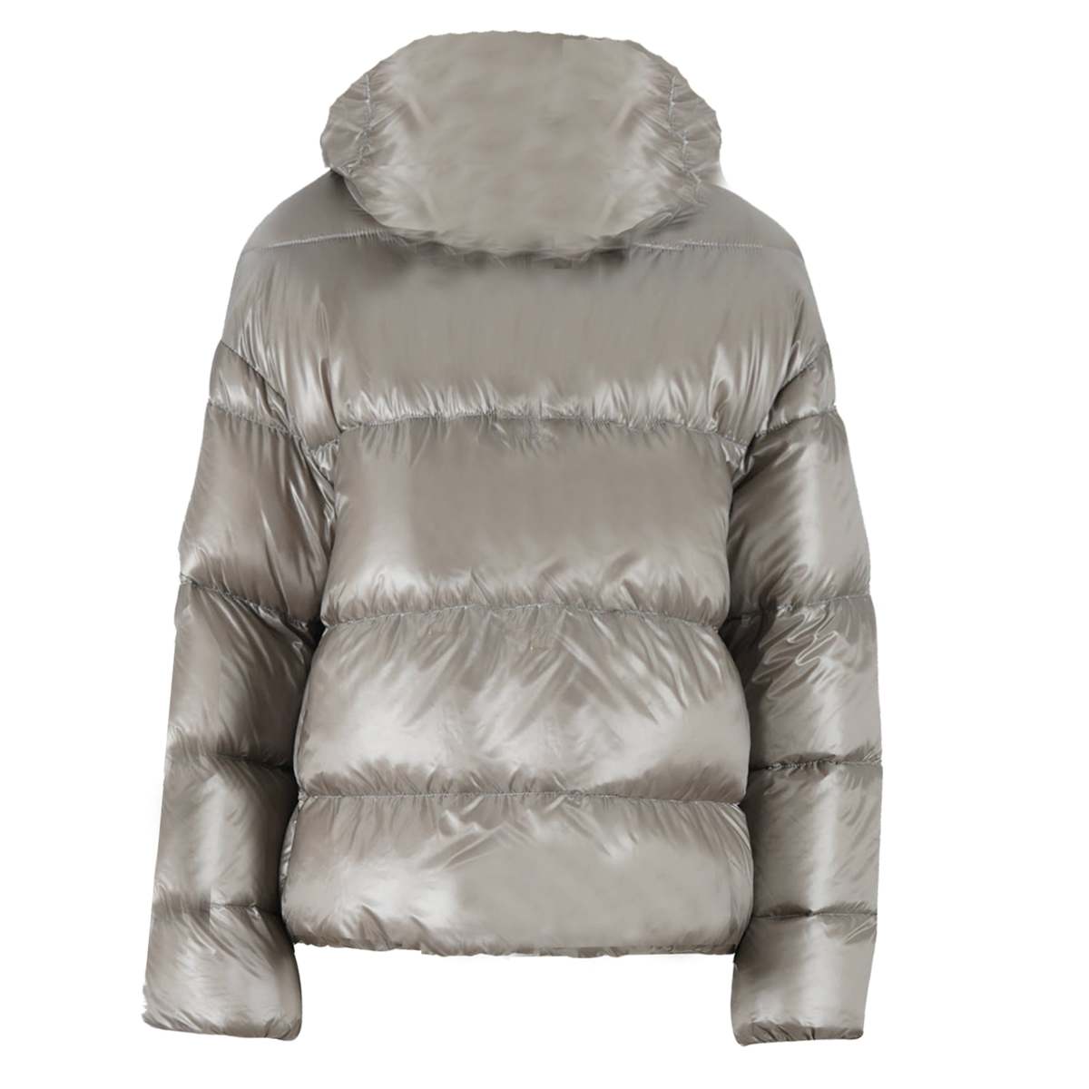 【送料&関税込】Herno Short Down Jacket Herno Women's Short Hooded Puffer Jacket Coat Down - Gray