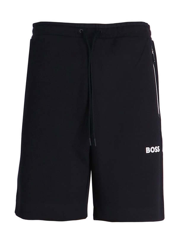 Hugo Boss Men's Headlo 1 Cotton Knit Track Shorts Dark Blue Garmentory