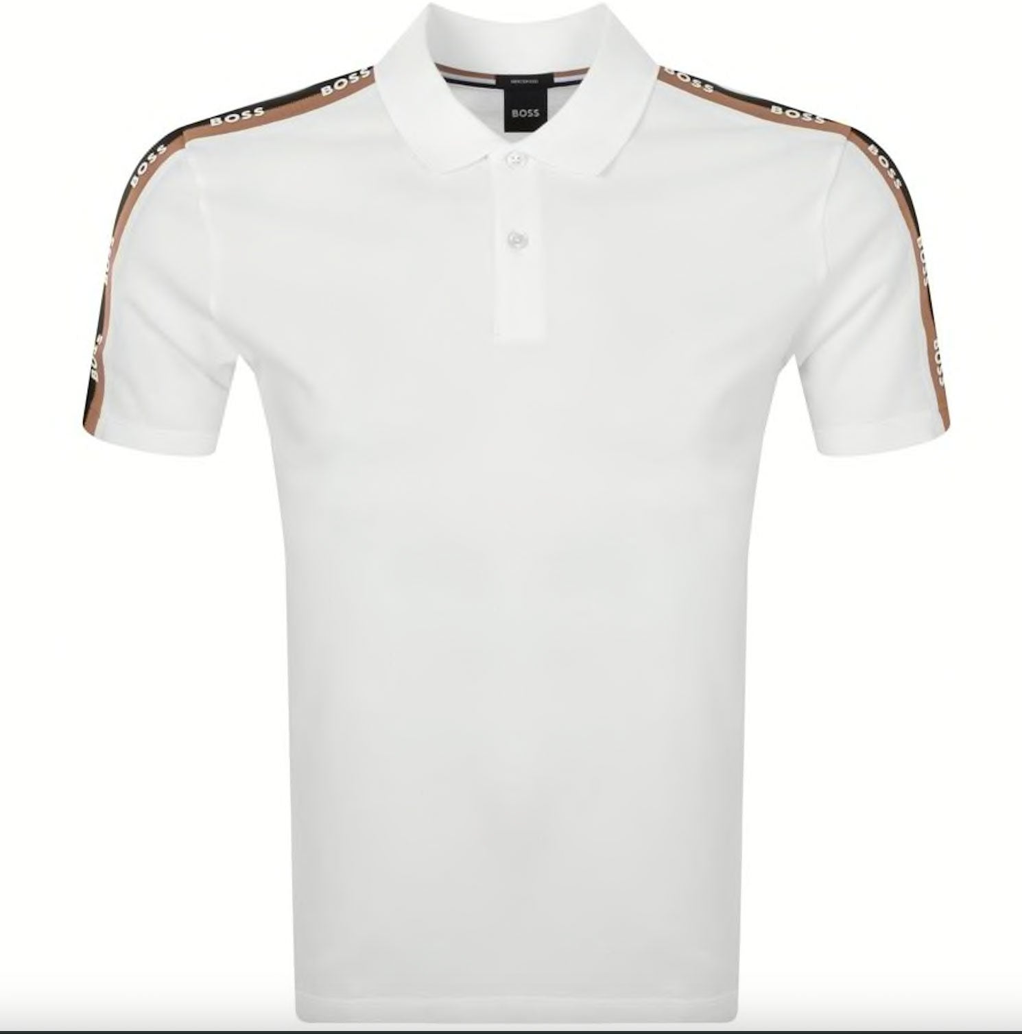 Tシャツ・カットソー Hugo Boss SS25 'Parlay 147' polo shirt (50467113 100) BOSS - Regular-fit polo shirt with rubberized logo - White