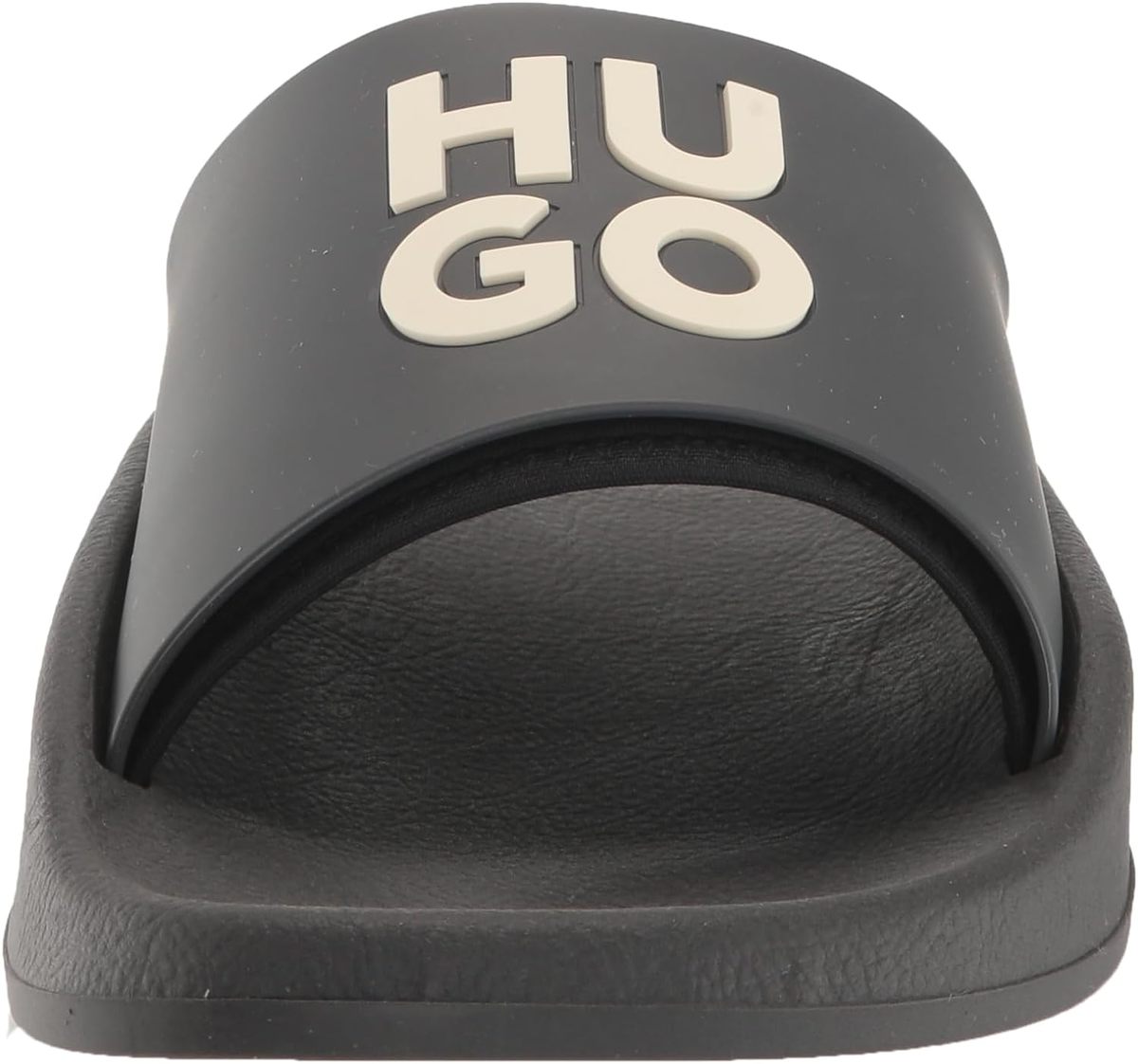 HUGO Stacked Logo Slide Sandal -‎ Dark Green hbeu50563684_001_210?wid=1980&  main image 3