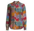 Johnny Was Isadora Waves Silk Blouse - Multi - Thumbnail 1