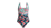 Johnny Was Japer Ruched One Piece Floral Print Swimsuit - Multicolor - Thumbnail 2