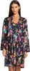 Johnny Was Sognatore Nero's Long Sleeve Self Tie Belt Sleep Robe - Multi Floral - Thumbnail 1