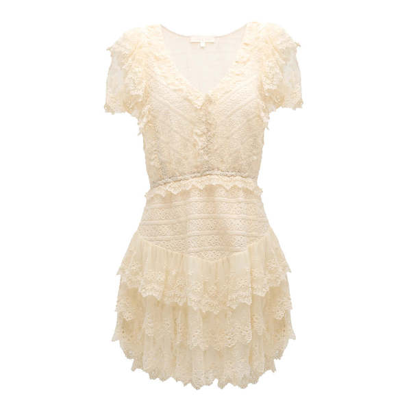 sachin and babi light blue dress Hester Embroidered Lace Up Corset Mini Dress | Disturbia