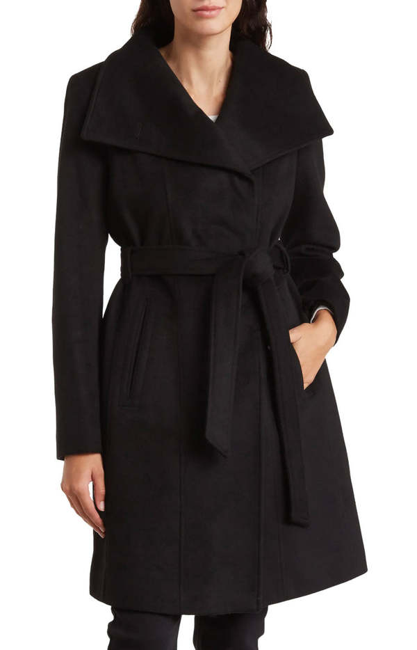 専用 Michael Kors ウールブレンドラップロングコート Michael Kors Women's Wool Blend Belted Wrap Coat - Macy's