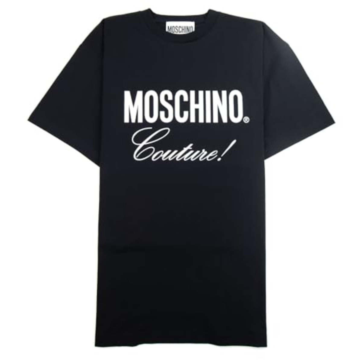 Moschino Script Logo Short Sleeve T-Shirt - Navy Blue | Garmentory