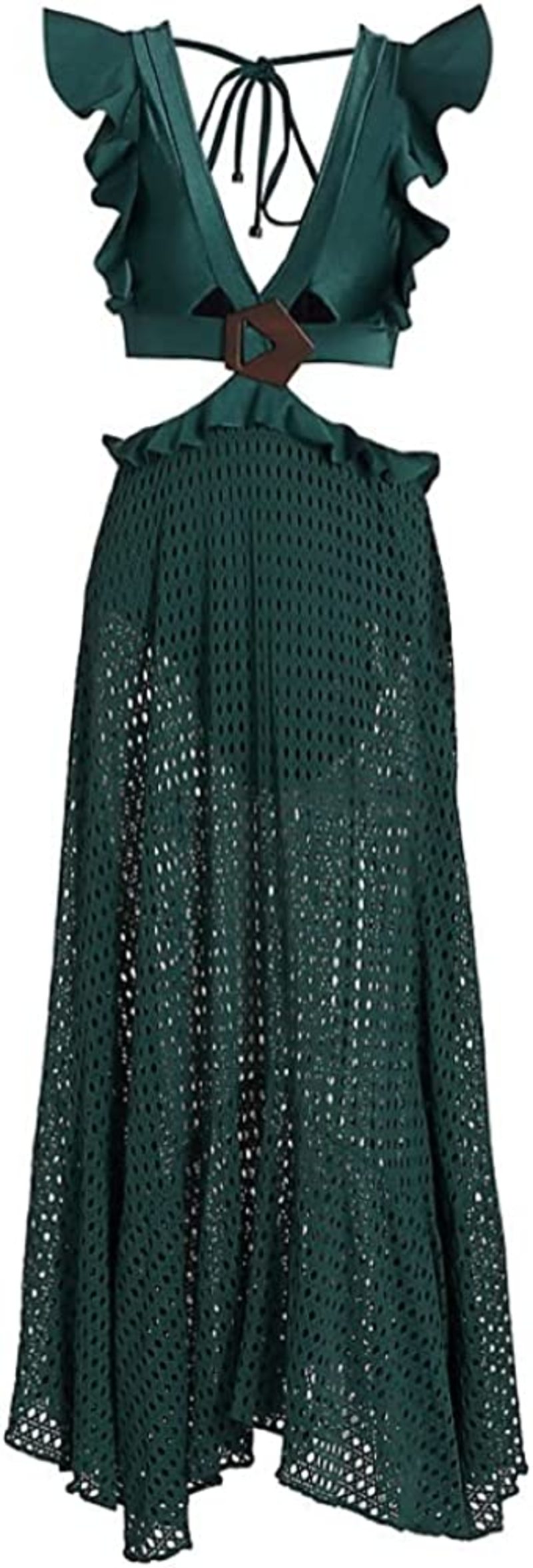 Patbo X Alessandra Belted Beach Palace - Green | Garmentory Patbo X Alessandra Belted Beach Palace - Green | Garmentory