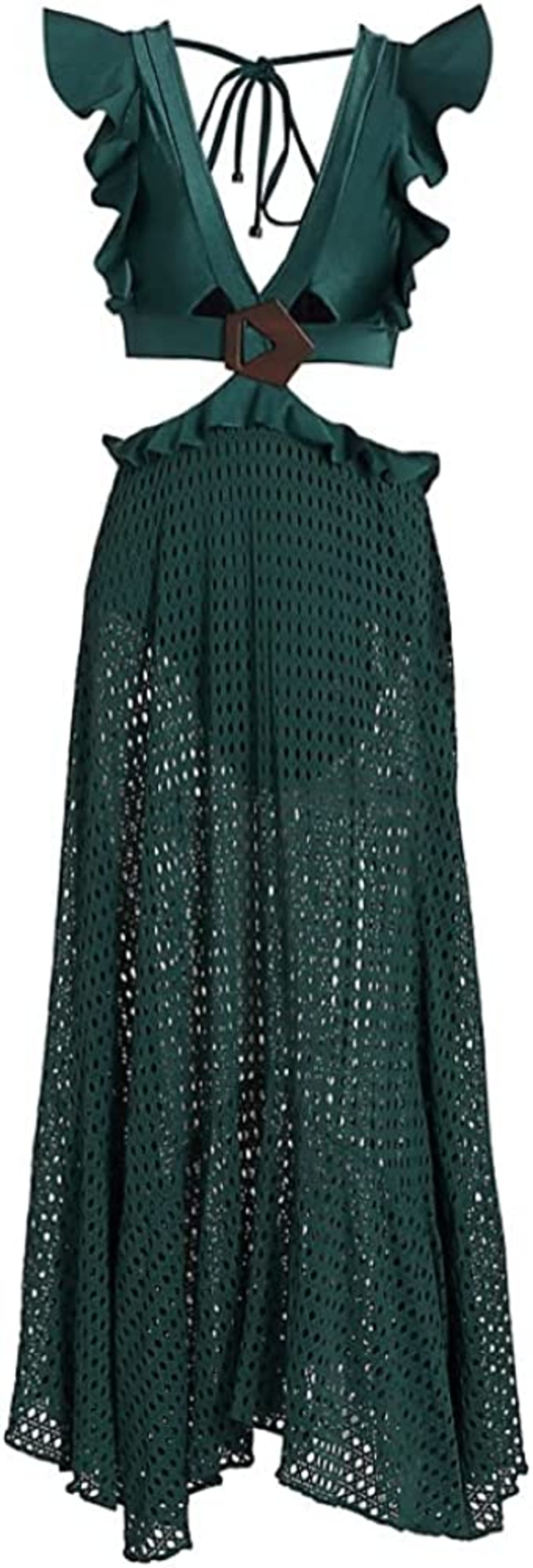 slim fit dress slacks Ruffle Sleeve Mini Wrap Dress