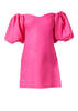 Rhode Resort Dali Puff Sleeve Mini Dress - Hot Pink - Thumbnail 1