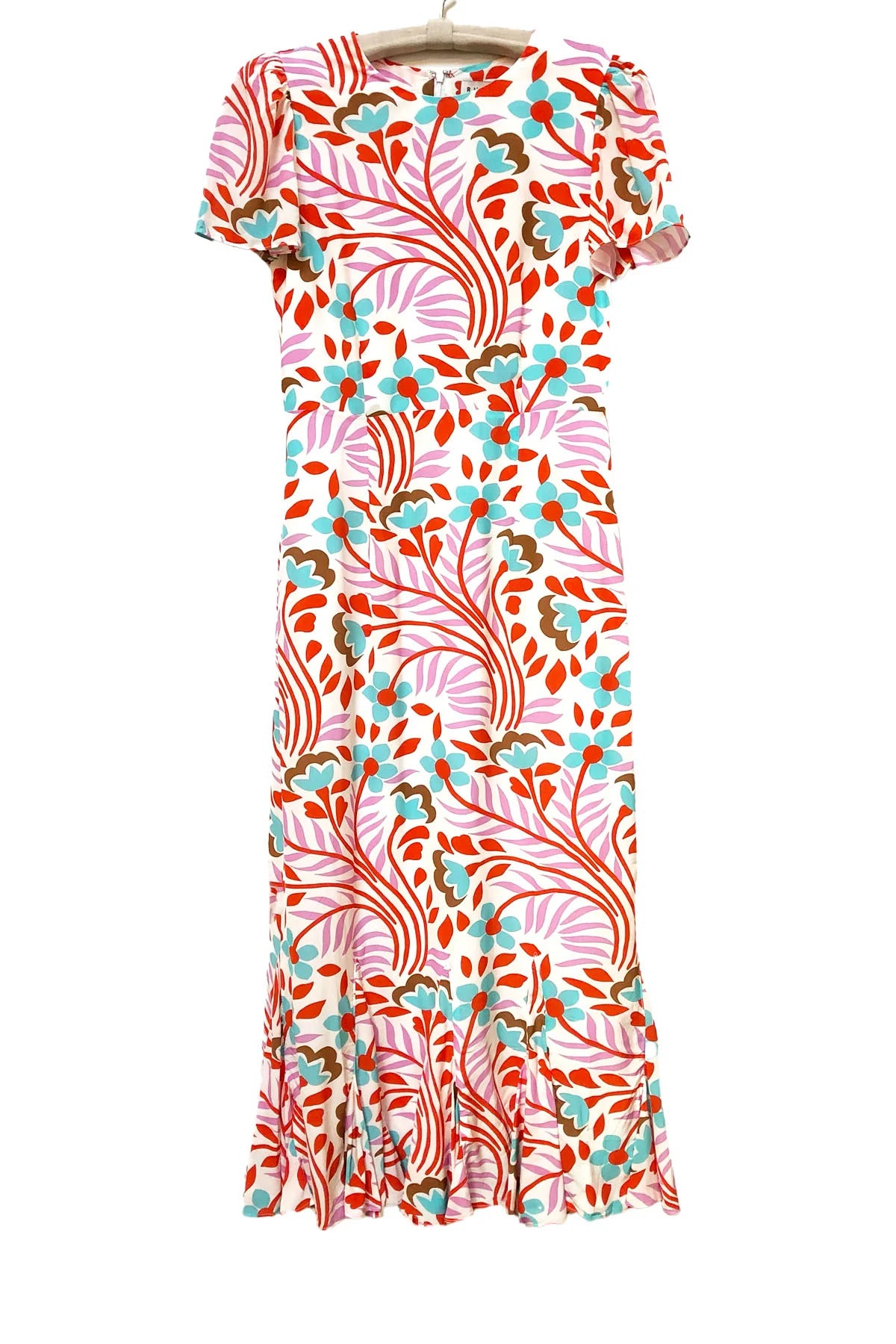 rhode lulani midi dress RHODE Lulani Floral Print Midi Dress