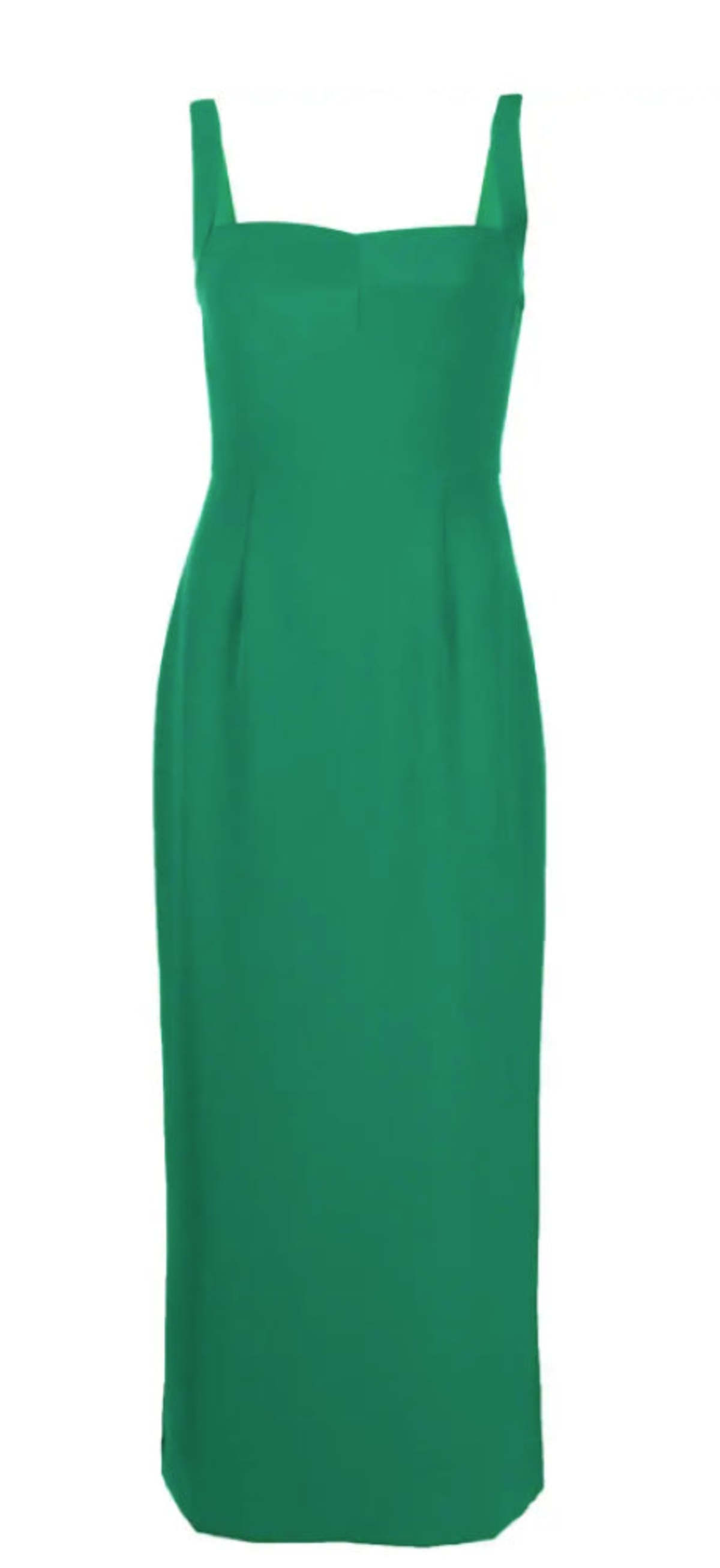 Saloni Rachel C Sheath Sleeveless Submit Dress - Emerald Green | Garmentory