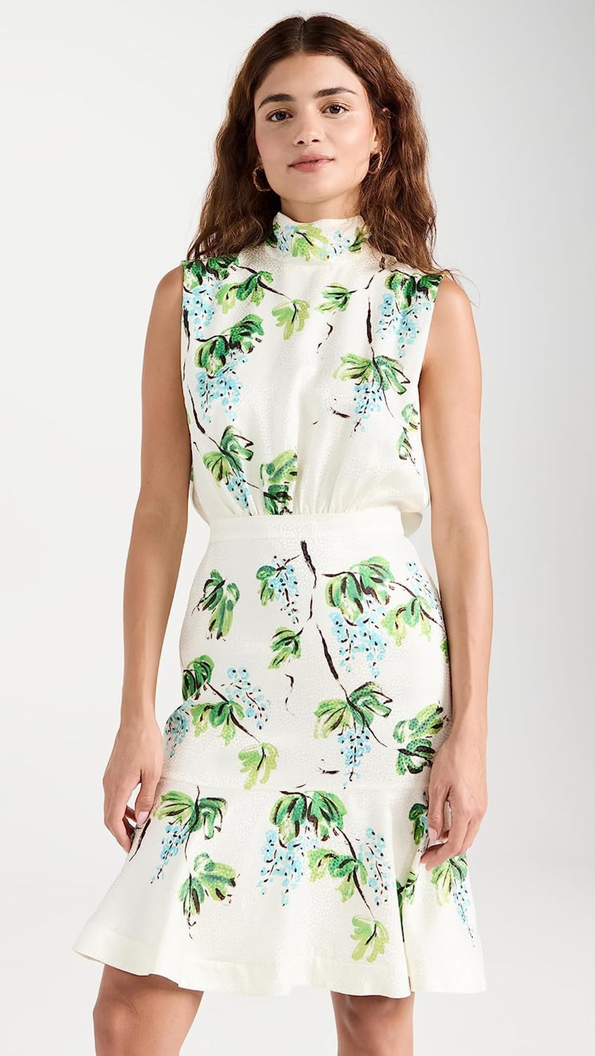 saloni fleur short dress Saloni Fleur Tie-Back Short Silk Dress