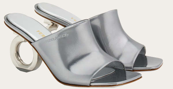 サンダル・ミュール SALVATORE FERRAGAMO Back Leather Slide Mules Salvatore Ferragamo Back Leather Slide Mules (FERRAGAMO