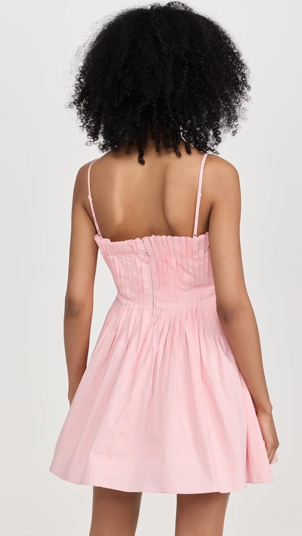 STAUD Women's Mini Bella Dress - Pearl Pink