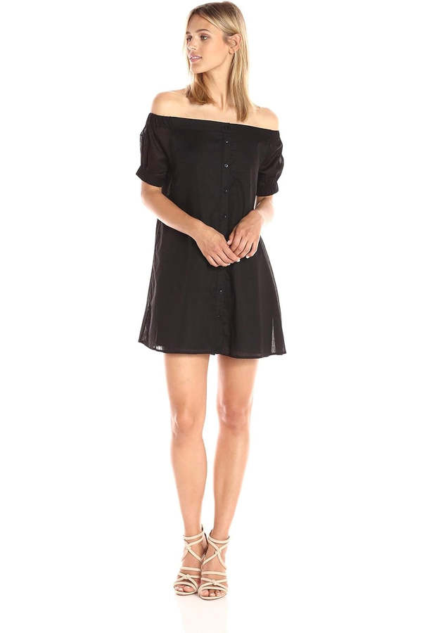 The Fifth Label Sun Valley Off Shoulder Dress - Black