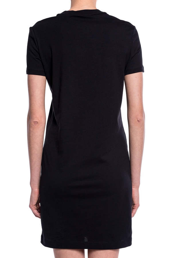 Versace Jeans Couture Logo Short Sleeve T-Shirt Dress - Black/Gold |  Garmentory