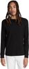 Vince Thermal Long Sleeve Crew Neck Pullover Tee -Black - Thumbnail 1