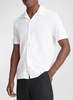 Vince Pique Cabana Short Sleeve Button Down Shirt - Optic White - Thumbnail 1