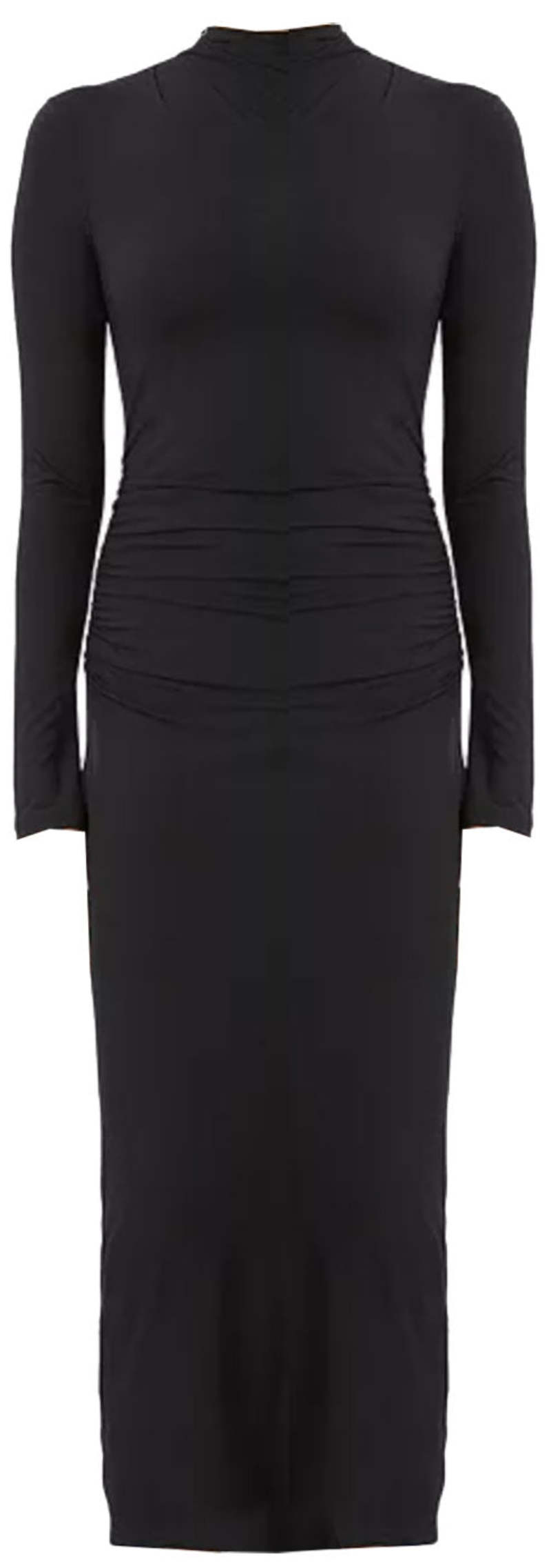 Vince Long Sleeve Turtleneck Ruched Midi Bodycon Dress Garmentory