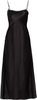 Vince Sheer Panelled Midi Square Neckline Sleeveless Slip Dress - Black - Thumbnail 1