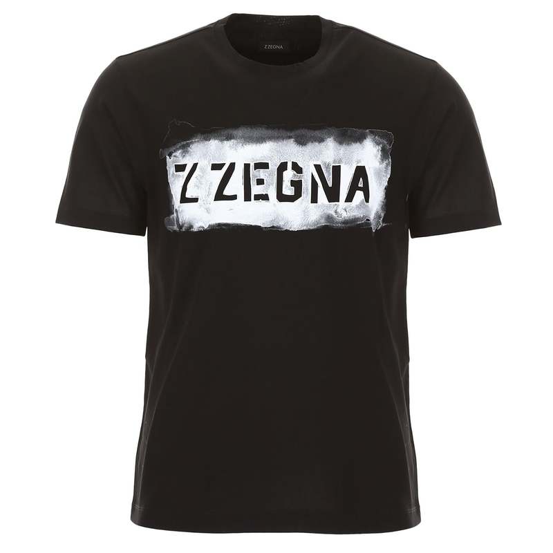 Tシャツ・カットソー Z Zegna Logo t-shirt Black #UseTheExisting™ Cotton T-shirt SS25 22383352 | Zegna US