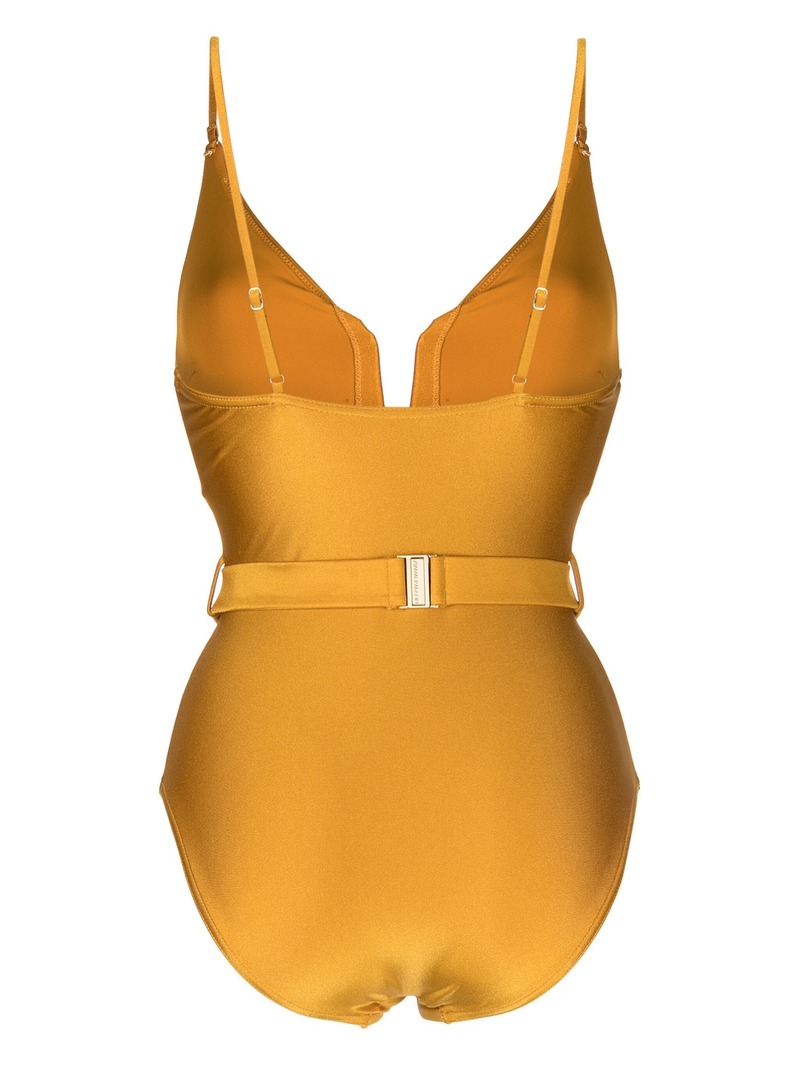 ワンピース水着 ZIMMERMANN Woman Swimsuit Yellow 4623WSS252 MUSBAND Zimmermann August Plunge One-Piece Swimsuit | Saks Fifth Avenue