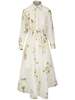 Zimmermann Harmony Draped Shirt Dress - Ivory Magnolia - Thumbnail 1