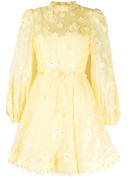 Zimmermann Natura V-Neck Lace Mini Dress - Multi Botanical Ivory | Garmentory Zimmermann Natura V-Neck Lace Mini Dress - Multi Botanical Ivory | Garmentory