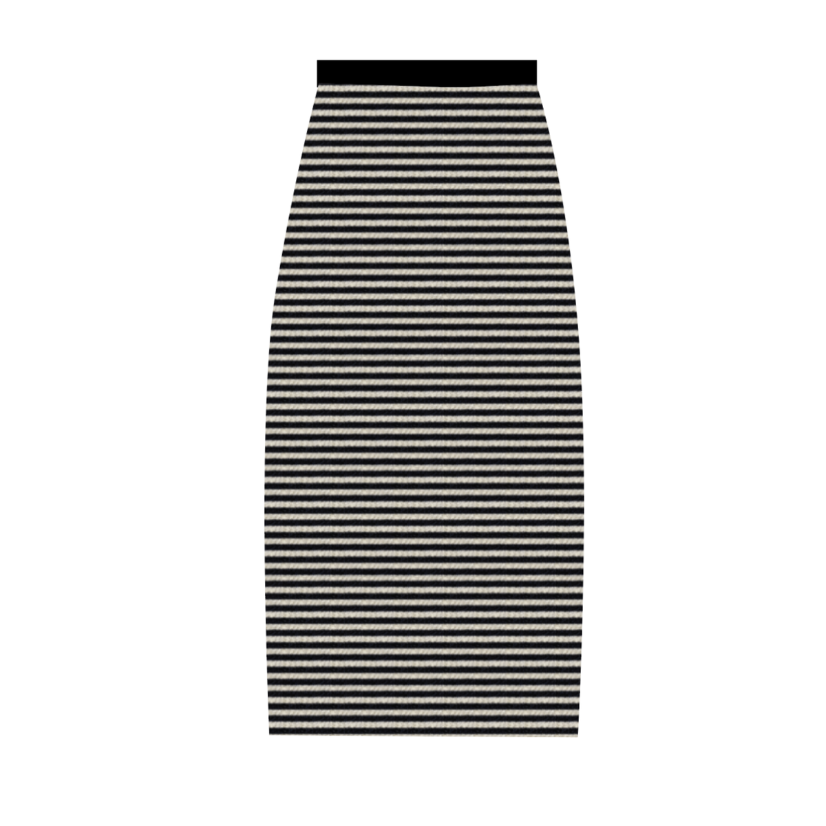 Clare V. Le Tube Skirt - Black/Cream - Image 1 of 4