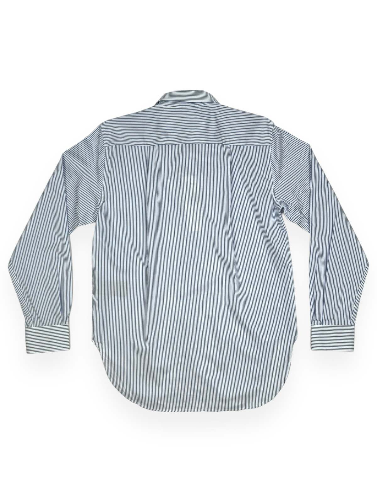 トップス _J.L-A.L_ Triple Collar Shirt Stripe _J.L - A.L_ TRIPLE COLLAR SHIRT - White/Blue | Garmentory