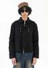 Ke Tto Men CUT OUT SUEDE LEATHER JACKET - BLACK - Thumbnail 1