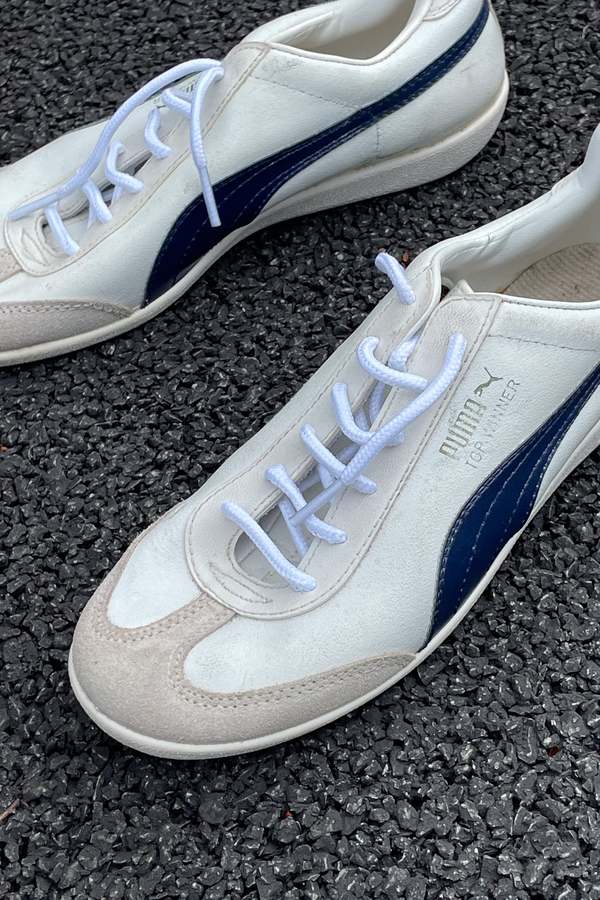 Vintage Puma Top Winner Trainers Shoes White on Garmentory