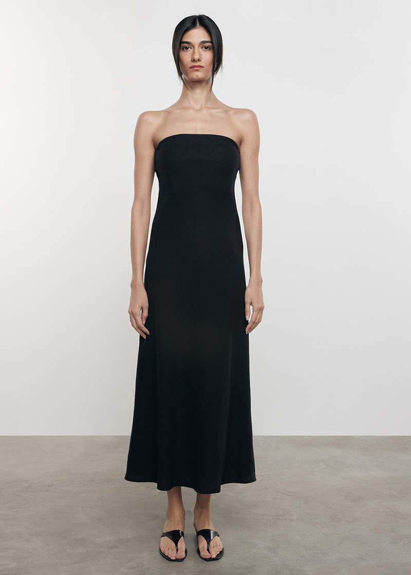 Enza Costa Linen Bias Dress | Garmentory